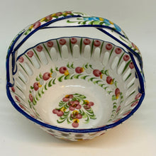 Load image into Gallery viewer, Vintage Reticulated Porcelain Basket
