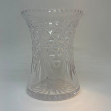 Load image into Gallery viewer, Vintage Cut Crystal Wide Neck Vase