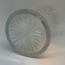 Load image into Gallery viewer, Vintage Cut Crystal Wide Neck Vase
