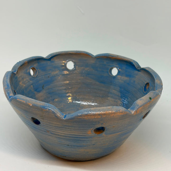 Vintage Hand Thrown Studio Pottery Blue Bowl