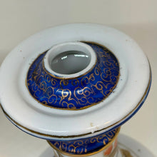 Load image into Gallery viewer, Pair of Vintage Japanese Candlestick holders Imari Colours