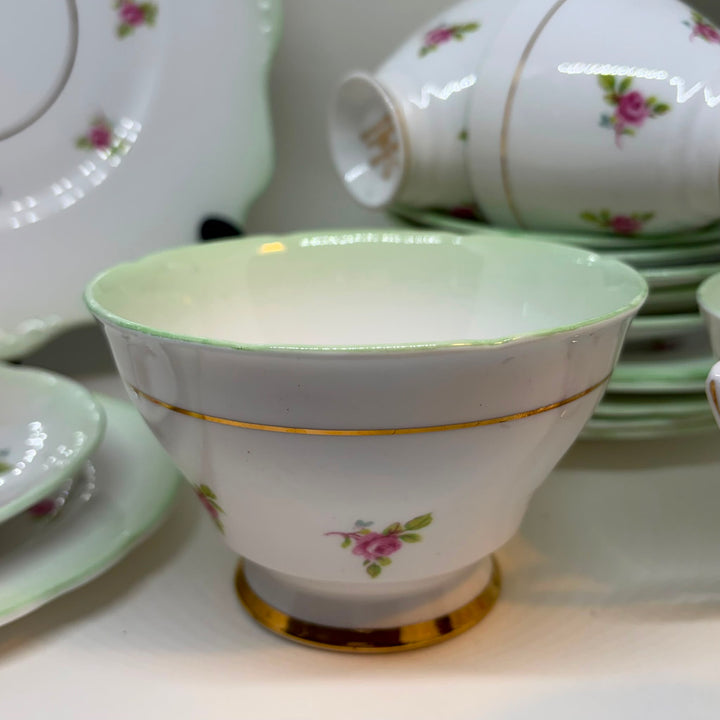 Vintage Royal Stafford Porcelain Tea Set for 6