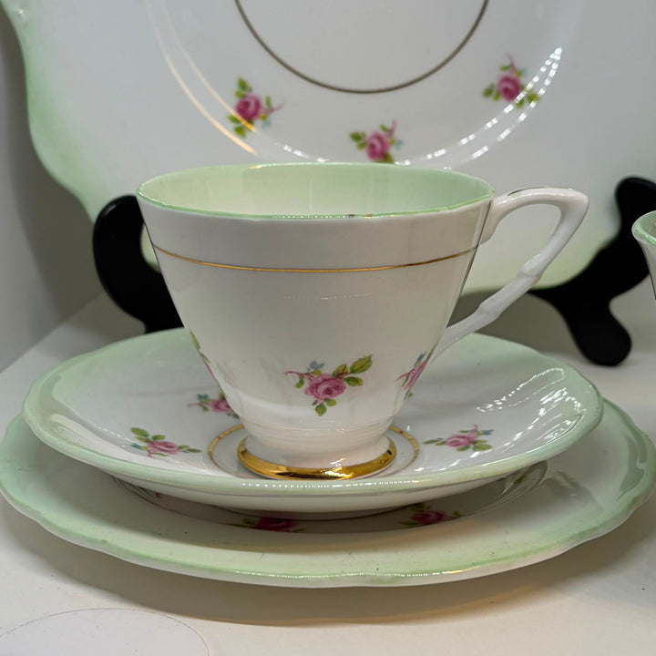 Vintage Royal Stafford Porcelain Tea Set for 6