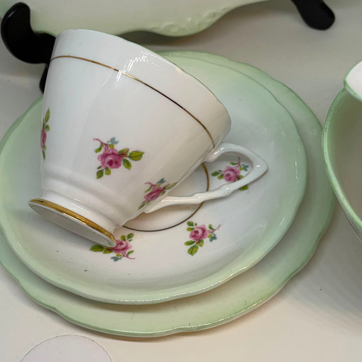 Vintage Royal Stafford Porcelain Tea Set for 6
