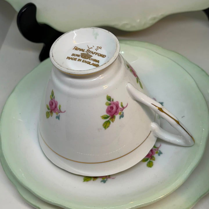 Vintage Royal Stafford Porcelain Tea Set for 6