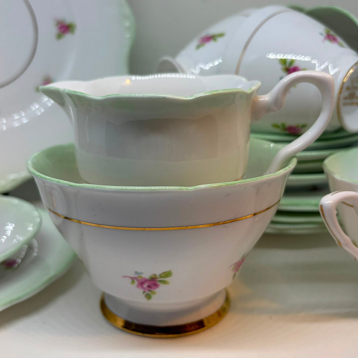 Vintage Royal Stafford Porcelain Tea Set for 6