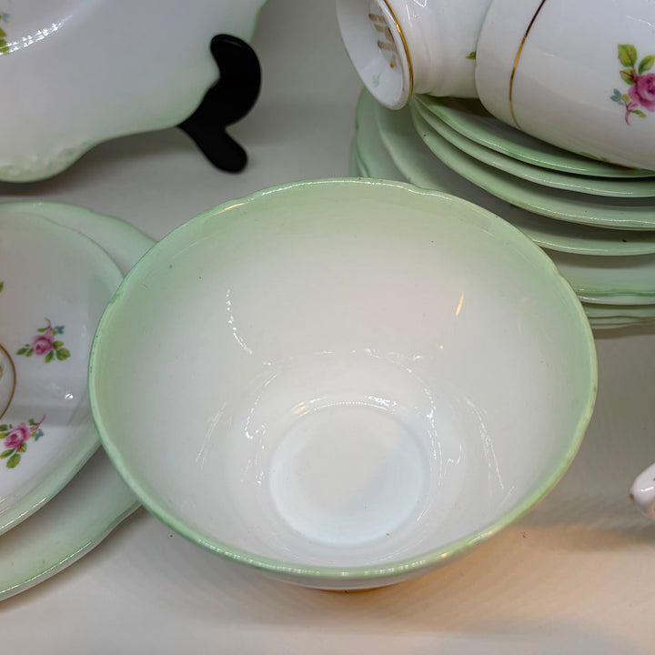 Vintage Royal Stafford Porcelain Tea Set for 6