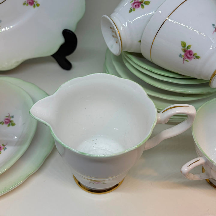 Vintage Royal Stafford Porcelain Tea Set for 6
