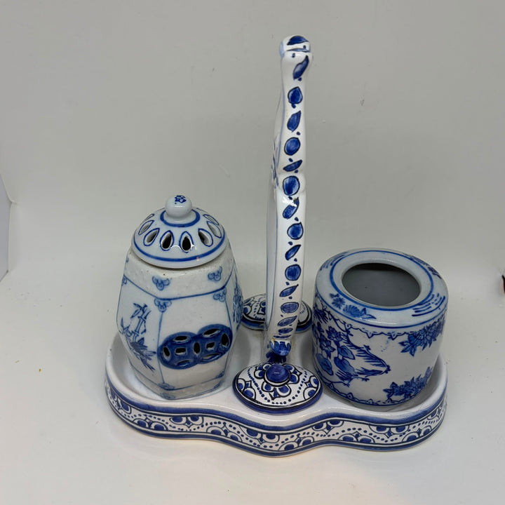 Vintage Portuguese Reproduction Desk Inkstand Writing Set