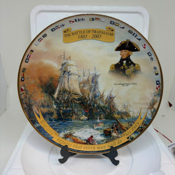 Vintage Battle of Trafalgar Danbury Mint National Maritime Museum Plate