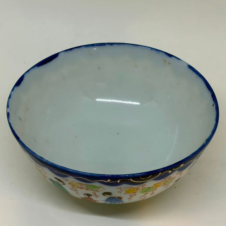 Antique Japanese Porcelain Hand Painted Geisha Bowl 1891-1921