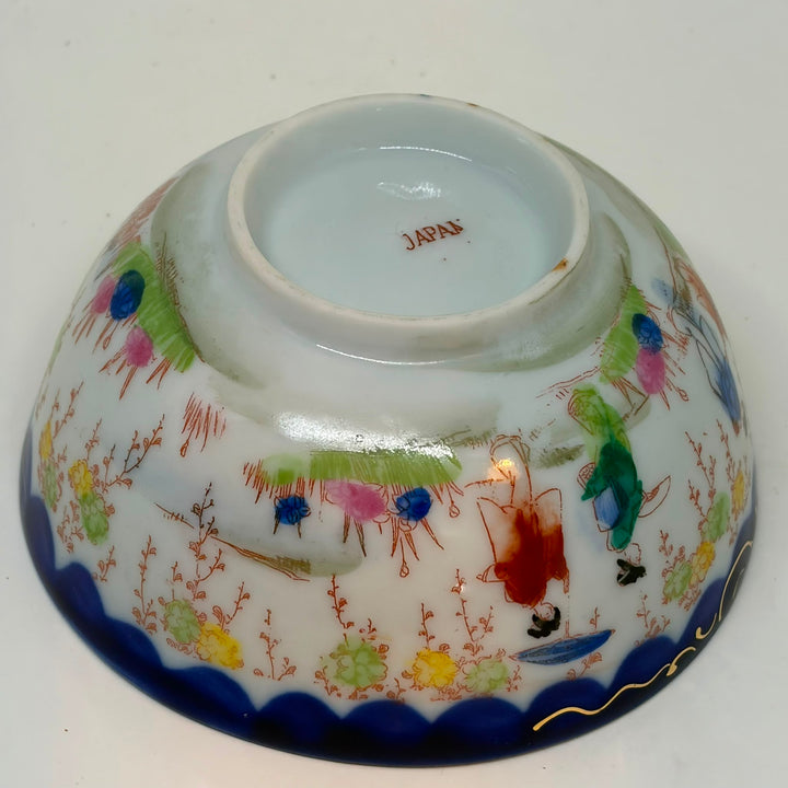 Antique Japanese Porcelain Hand Painted Geisha Bowl 1891-1921