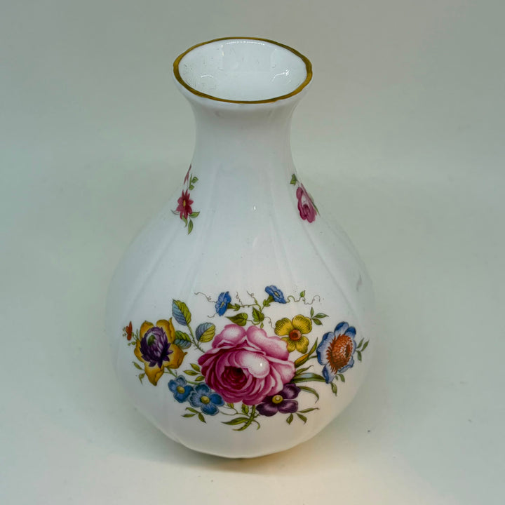 Vintage Royal Worcester Fine Bone China Floral Bud Vase