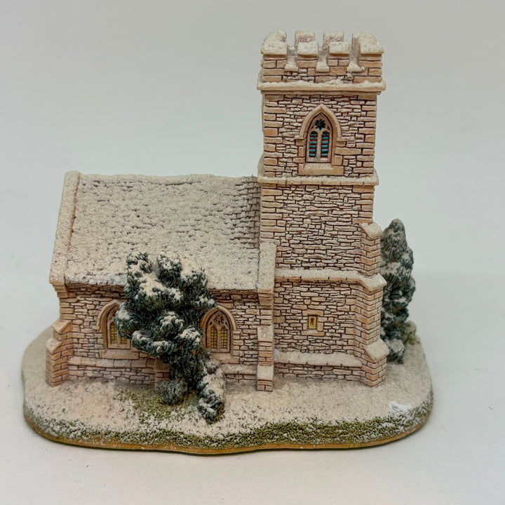 Vintage St Joseph's Church Miniature Figurine by Lilliput Lane Christmas Collection