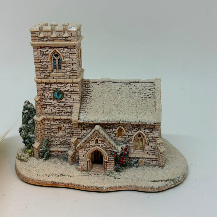 Vintage St Joseph's Church Miniature Figurine by Lilliput Lane Christmas Collection