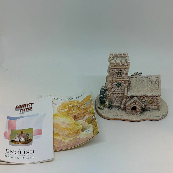 Vintage St Joseph's Church Miniature Figurine by Lilliput Lane Christmas Collection