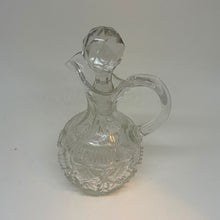 Load image into Gallery viewer, Vintage Cut Crystal Glass Vinegar Oil Cruet Bottle Decanter 7.5"