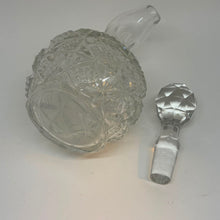 Load image into Gallery viewer, Vintage Cut Crystal Glass Vinegar Oil Cruet Bottle Decanter 7.5"