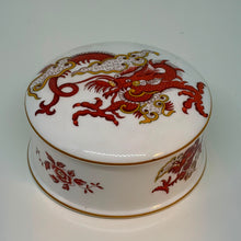 Load image into Gallery viewer, Vintage Chinese Dragon Crown Staffordshire Rangoon Lidded Jewellery Box