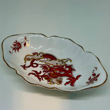 Load image into Gallery viewer, Vintage Chinese Dragon Crown Staffordshire Rangoon Oval Trinket Dish Pin Tray