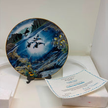 Load image into Gallery viewer, Vintage 'Sunlit Glow' Underwater Paradise Danbury Mint Orca Whale Plate