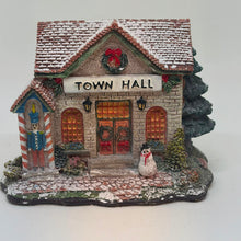 Load image into Gallery viewer, Vintage Christmas Snowman Village Town Hall Cottage Figurine