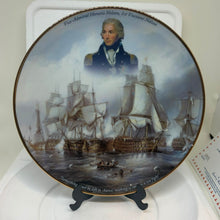 Load image into Gallery viewer, Danbury Mint 'A Great British Hero' Lord Nelson 8" Trafalgar Plate Box COA
