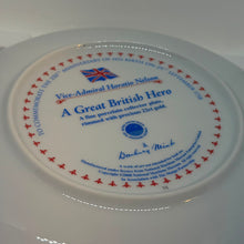 Load image into Gallery viewer, Danbury Mint 'A Great British Hero' Lord Nelson 8" Trafalgar Plate Box COA