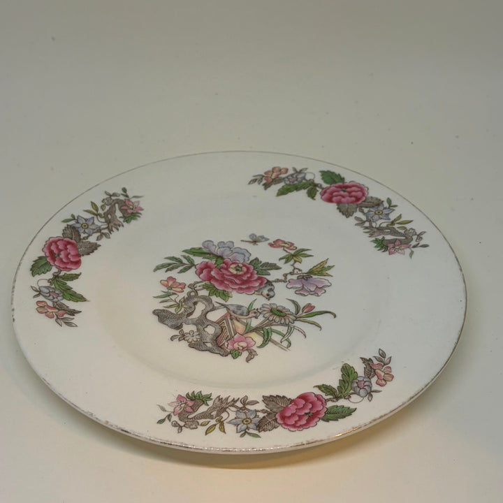 Vintage Wedgwood Bone China Mecca Chinoiserie Floral Bird Tea Plate 7"