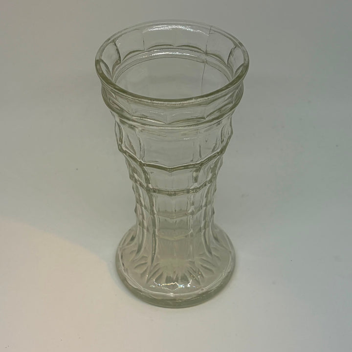Vintage Pressed Glass Fluted Flower Bud Holder Celery Vase