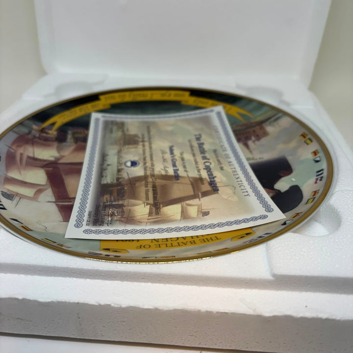 Vintage Danbury Mint 'The Battle of Copenhagen' Plate 8" Boxed COA
