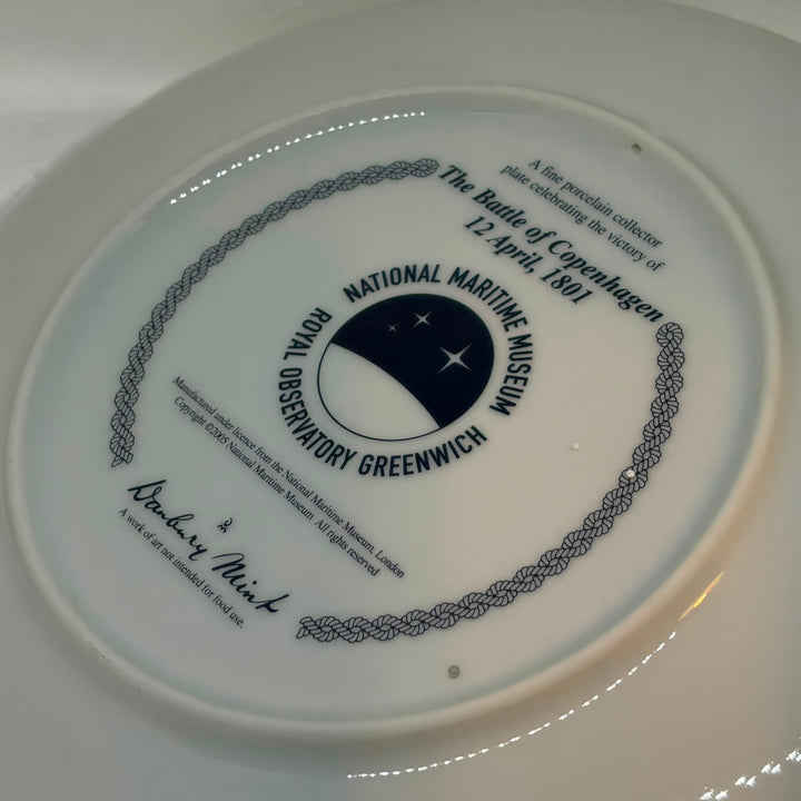 Vintage Danbury Mint 'The Battle of Copenhagen' Plate 8" Boxed COA