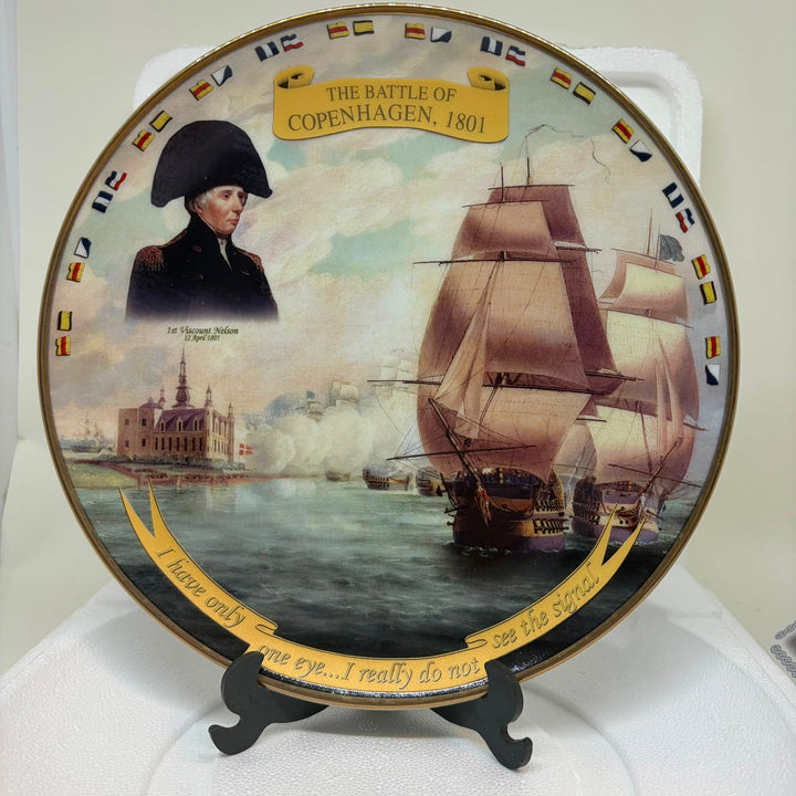 Vintage Danbury Mint 'The Battle of Copenhagen' Plate 8" Boxed COA