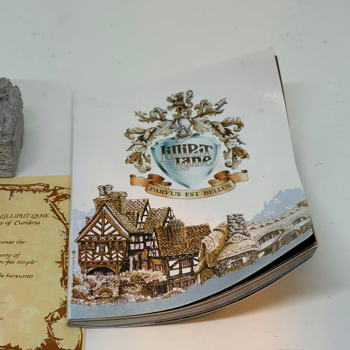 Vintage Lilliput Lane 'Bridge House' Ambleside Stone Cottage Miniature Figurine
