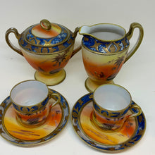 Load image into Gallery viewer, Vintage Japanese Hand Painted Oasis Desert Camel Tea Set