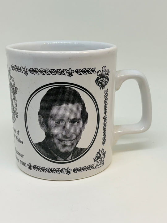 Vintage 1981 Royal Wedding Prince Charles Lady Diana Spencer Ceramic Mug