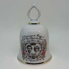 Load image into Gallery viewer, Vintage 1981 Royal Wedding Prince Charles Lady Diana Ceramic Bell