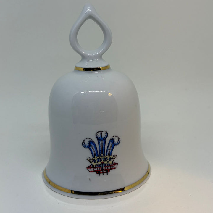Vintage 1981 Royal Wedding Prince Charles Lady Diana Ceramic Bell
