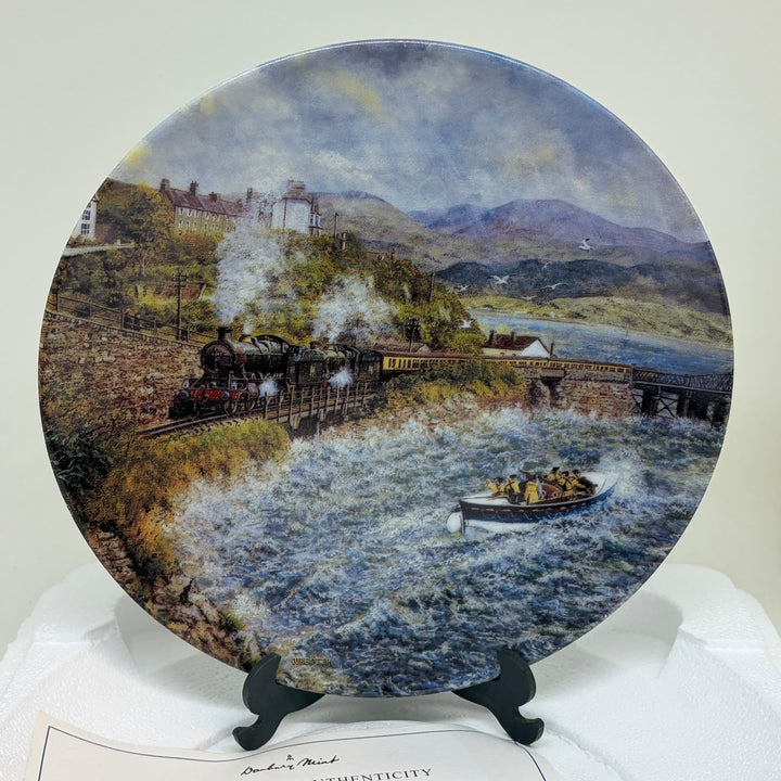 Vintage 'Safe Journey' Country Railways Royal Worcester Display Plate