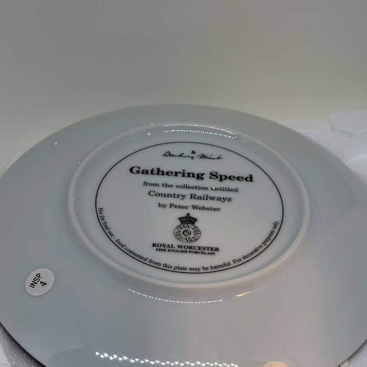 Vintage 'Gathering Speed' Country Railways Royal Worcester Display Plate