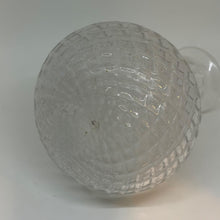 Load image into Gallery viewer, Vintage Clear Pressed Glass Diamond Hobnail Quilt Carafe Decanter Vase 6.25"