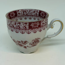 Load image into Gallery viewer, Vintage Seltmann Weiden German Bavarian Burgundy Floral Urn Teacup 2.25"
