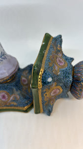 Pair of Vintage Moriage Candlesticks/Candle Holders