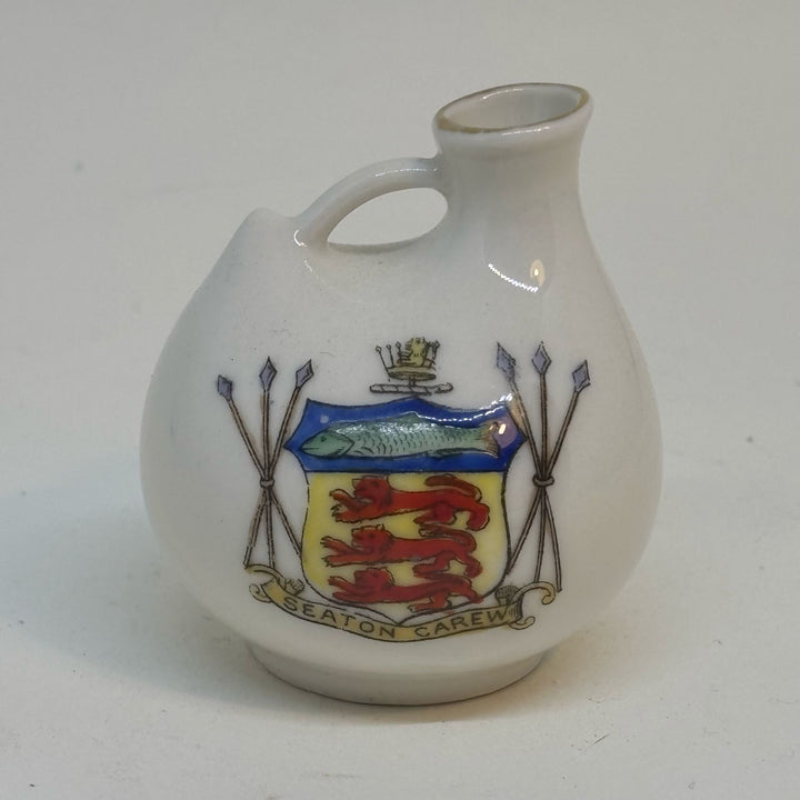 Vintage Crested Ware JUG Souvenir of SEATON CREW