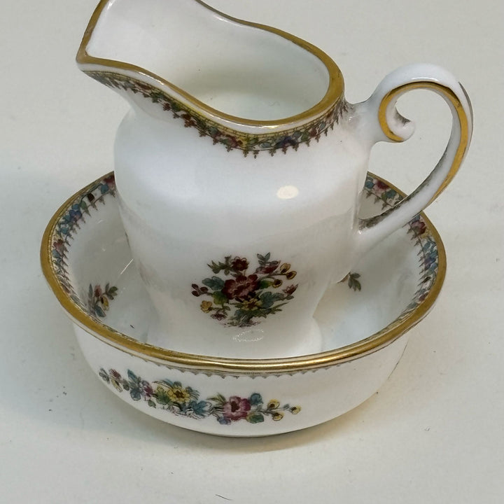 Vintage Coalport Miniature Ming Rose Wash Bowl & Jug set