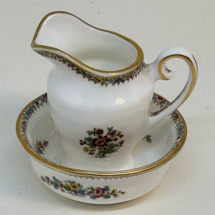 Vintage Coalport Miniature Ming Rose Wash Bowl & Jug set