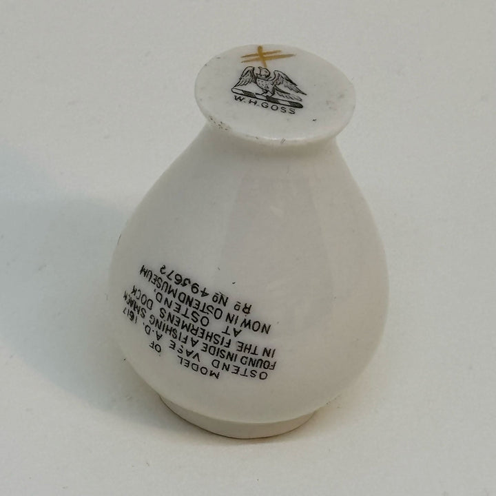 Vintage WH Goss Crested Ware VASE Souvenir of DEVONPORT