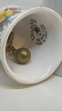 Load image into Gallery viewer, Vintage Miniature Fine Bone China Bell Ornament