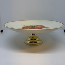Load image into Gallery viewer, Vintage Crown Devon Staffordshire Cake Stand Fruit Motif