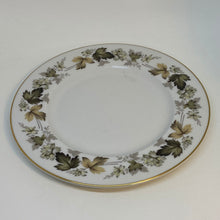 Load image into Gallery viewer, Vintage Autumnal Royal Doulton Brown &amp; Green Leaves Bone China Tea Plate 8"